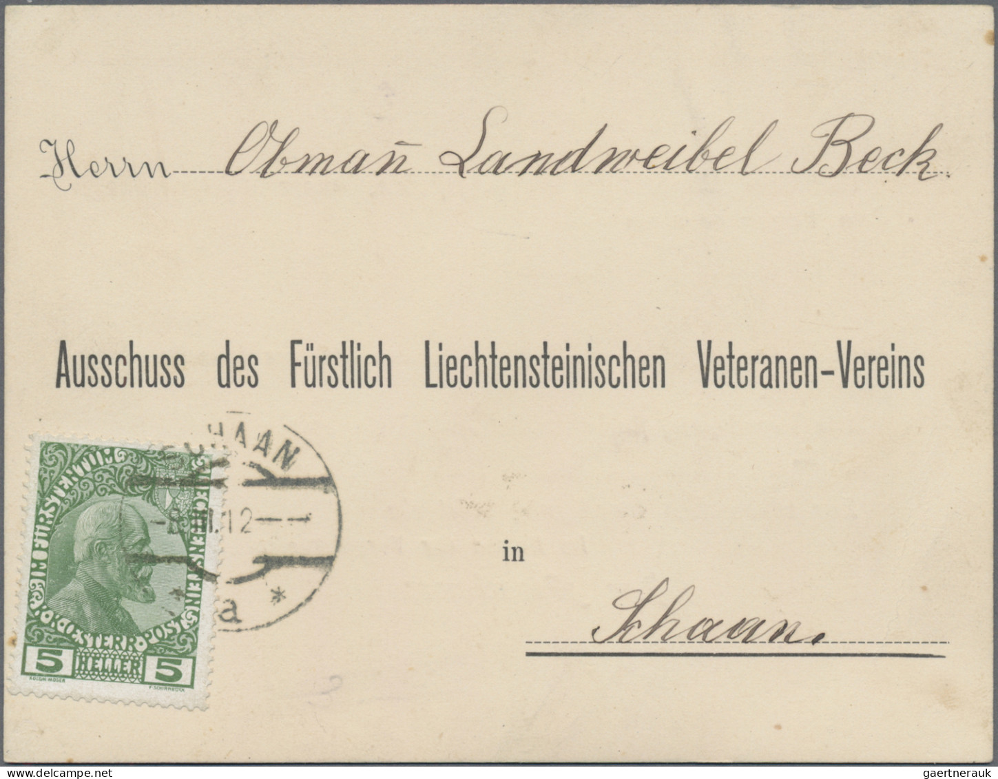 Liechtenstein: 1866/1980, Umfangreiche Sammlung Von Ca. 720 Briefen Und Karten A - Verzamelingen