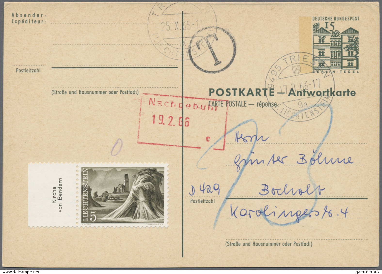 Liechtenstein: 1926/1987, Partie Von Ca. 200 Belegen, Dabei Etliche Ganzsachen, - Collections