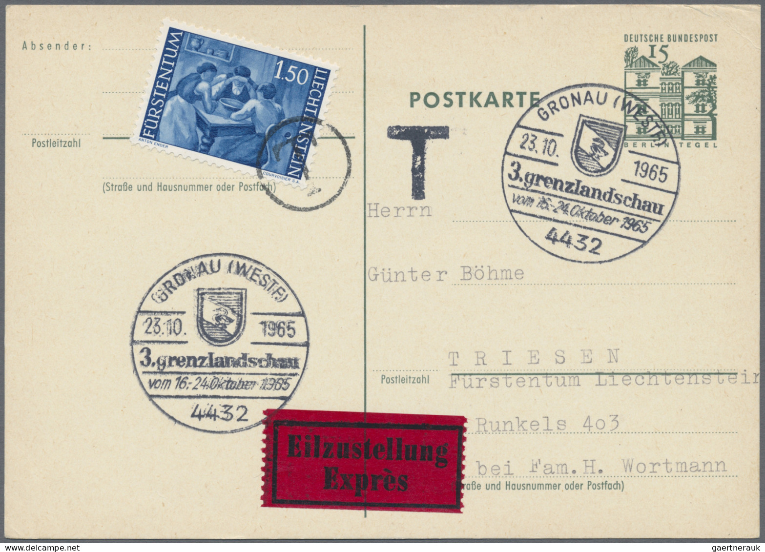 Liechtenstein: 1926/1987, Partie Von Ca. 200 Belegen, Dabei Etliche Ganzsachen, - Verzamelingen