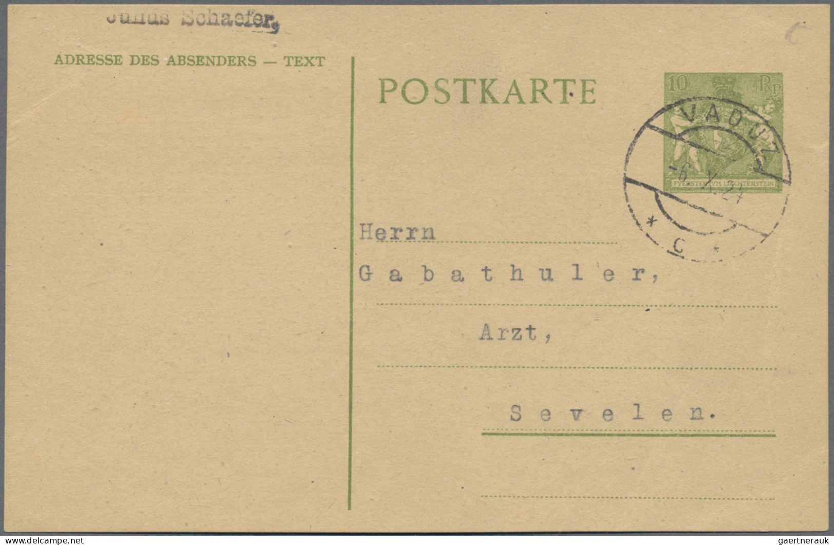 Liechtenstein - Ganzsachen: 1892/1984, Umfangreiche Sammlung Von Ca. 550 Ganzsac - Stamped Stationery