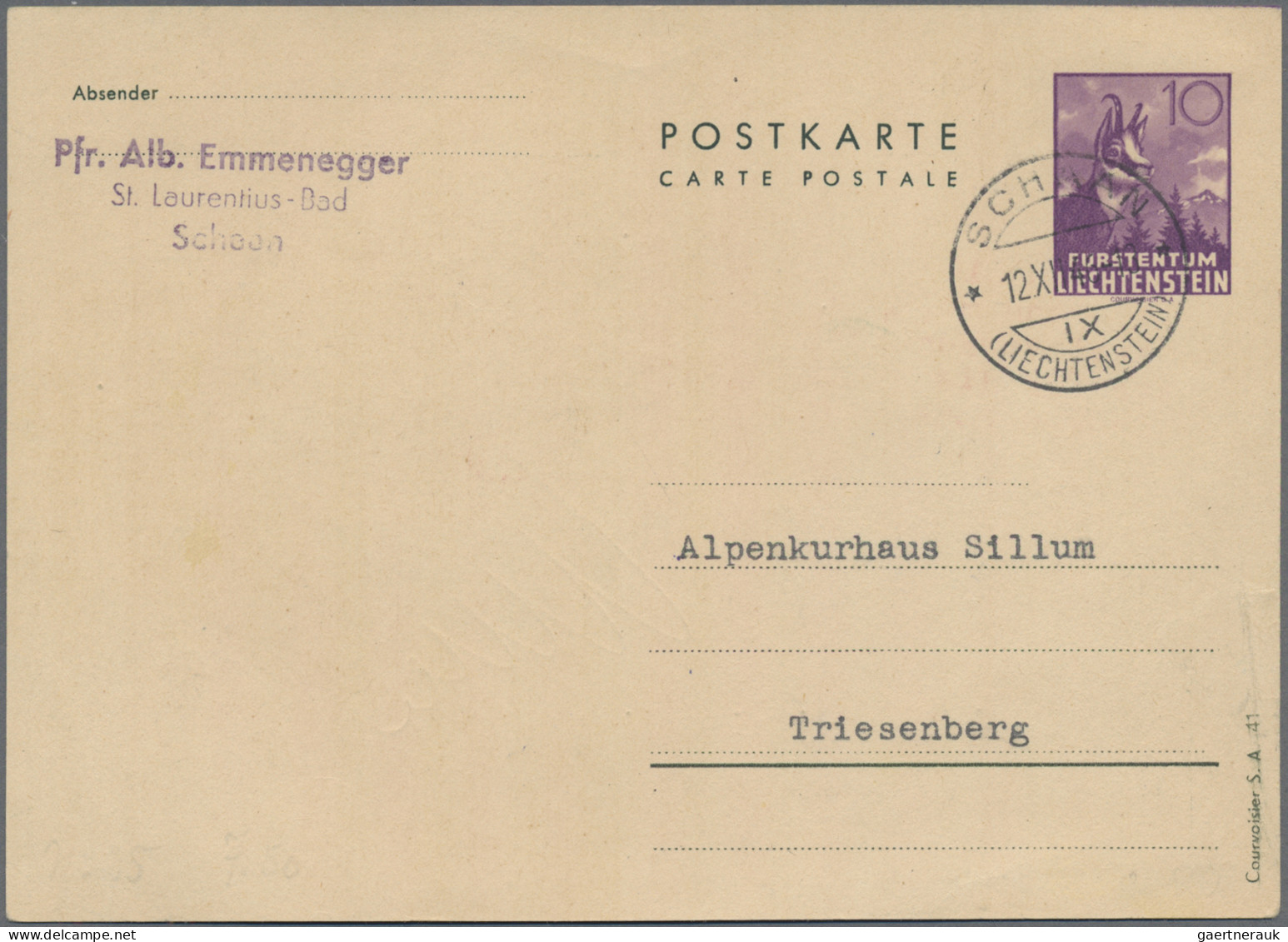 Liechtenstein - Ganzsachen: 1892/1984, umfangreiche Sammlung von ca. 550 Ganzsac