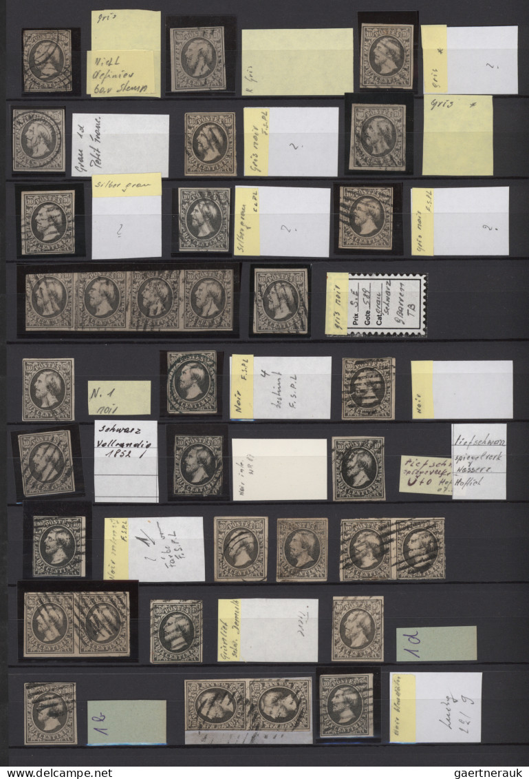 Luxembourg: 1852/1860 (ca.), Used Collection/balance Of Apprx. 226 Stamps, Mixed - Other & Unclassified