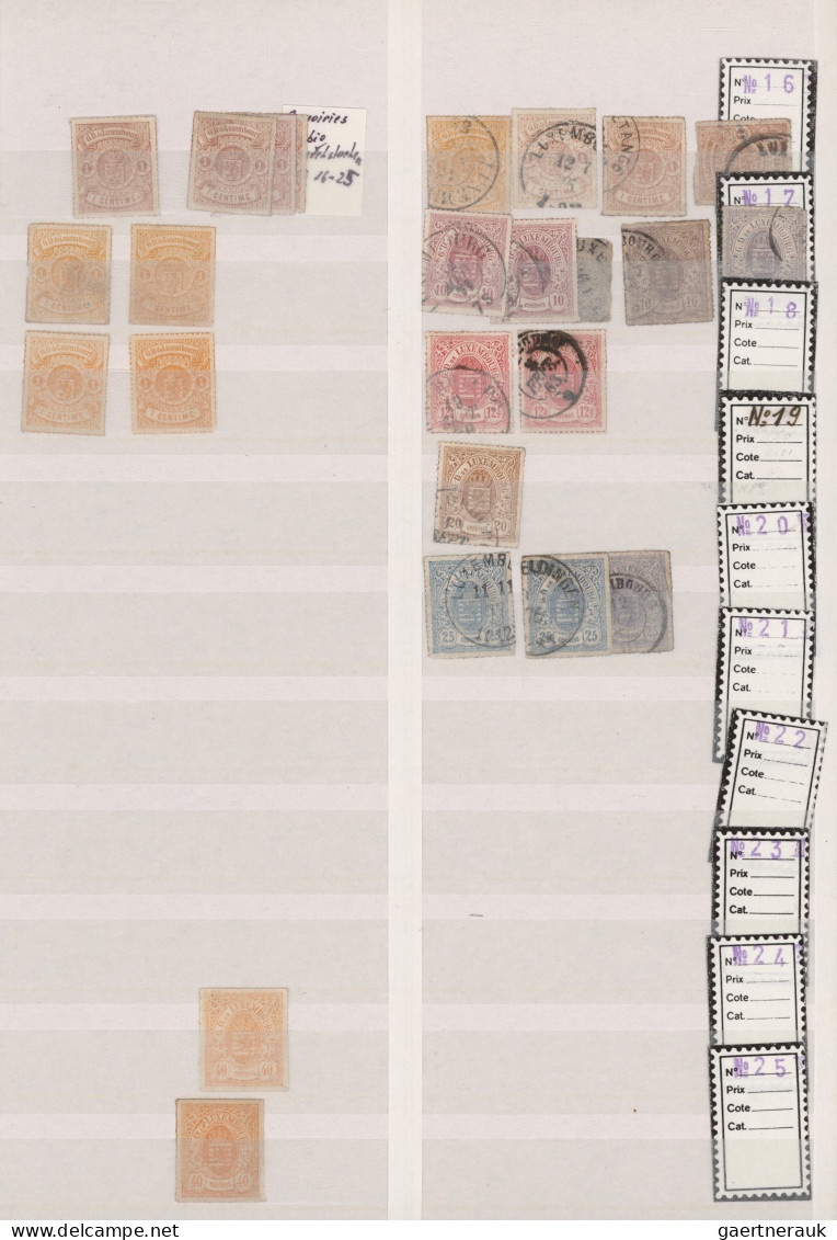 Luxembourg: 1852/1960, comprehensive mint and used stock in two albums, well sor