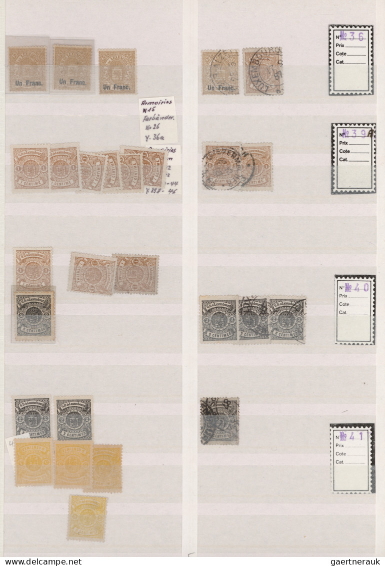 Luxembourg: 1852/1960, comprehensive mint and used stock in two albums, well sor