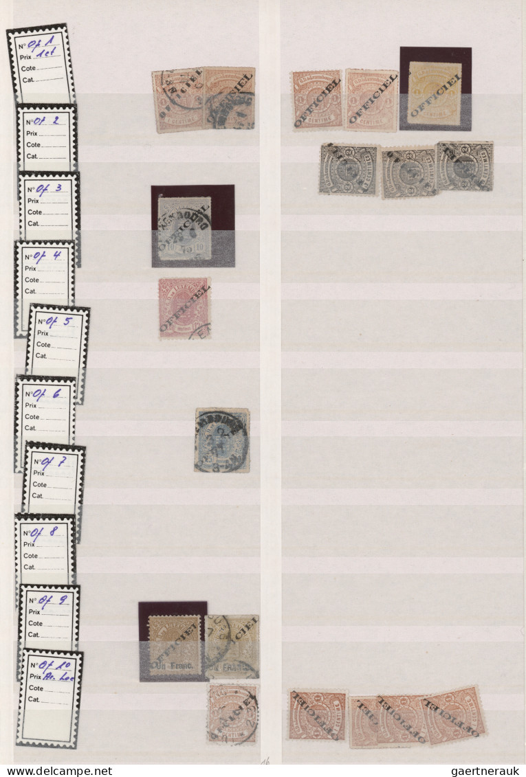 Luxembourg: 1852/1960, comprehensive mint and used stock in two albums, well sor