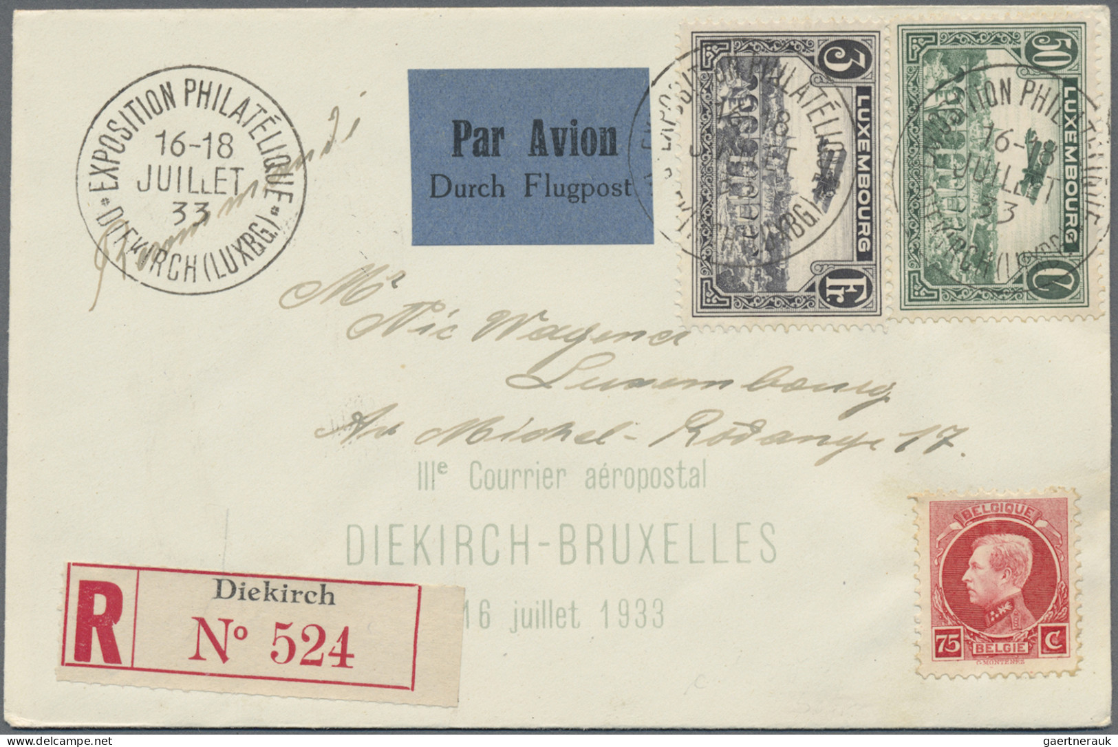 Luxembourg: 1927/2011, Assortment Of Apprx. 160 Covers/cards, 1st/special Flight - Andere & Zonder Classificatie