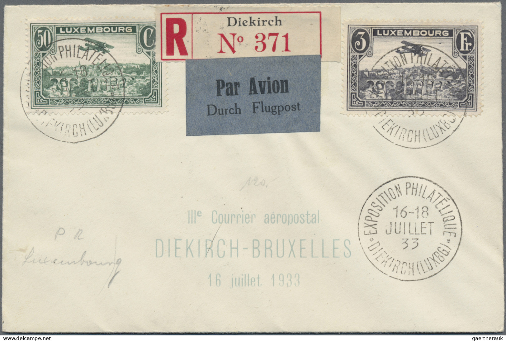 Luxembourg: 1927/2011, assortment of apprx. 160 covers/cards, 1st/special flight