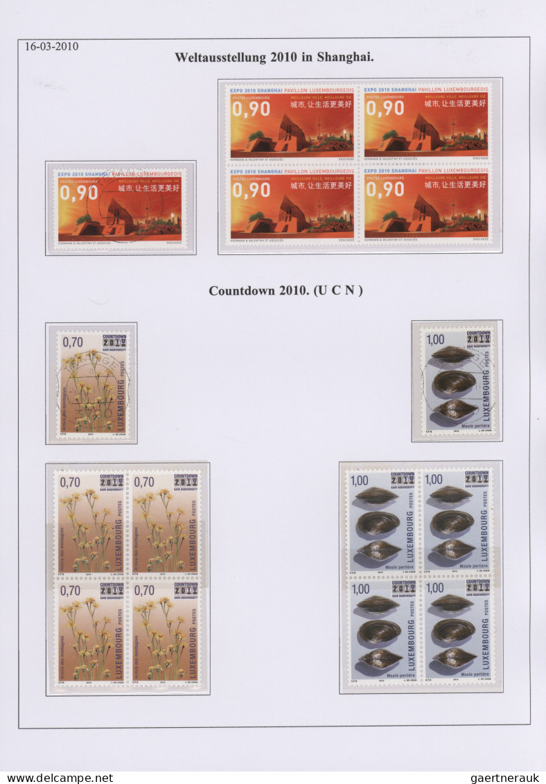 Luxembourg: 1989/2010, Comprehensive Collection MNH/used/f.d.c. In 13 Binders, I - Lettres & Documents