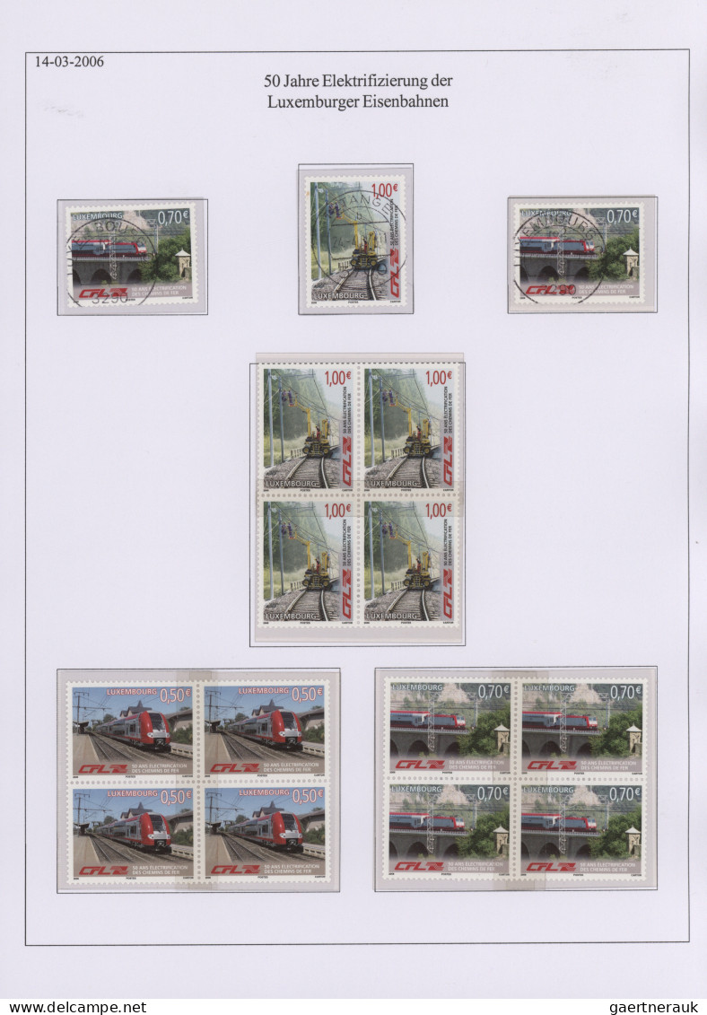 Luxembourg: 1989/2010, comprehensive collection MNH/used/f.d.c. in 13 binders, i