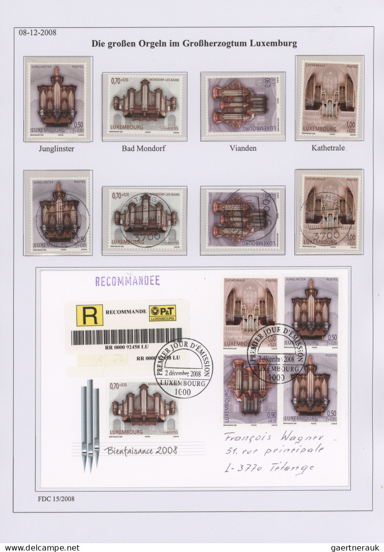 Luxembourg: 1989/2010, comprehensive collection MNH/used/f.d.c. in 13 binders, i