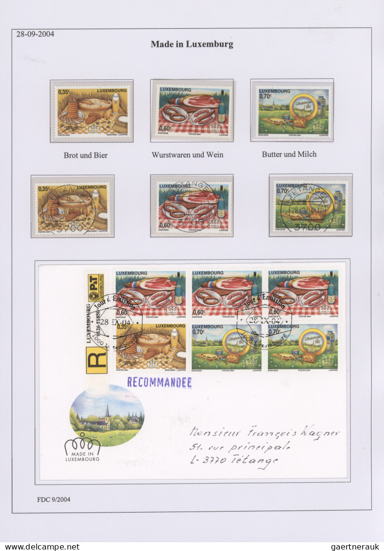 Luxembourg: 1989/2010, comprehensive collection MNH/used/f.d.c. in 13 binders, i