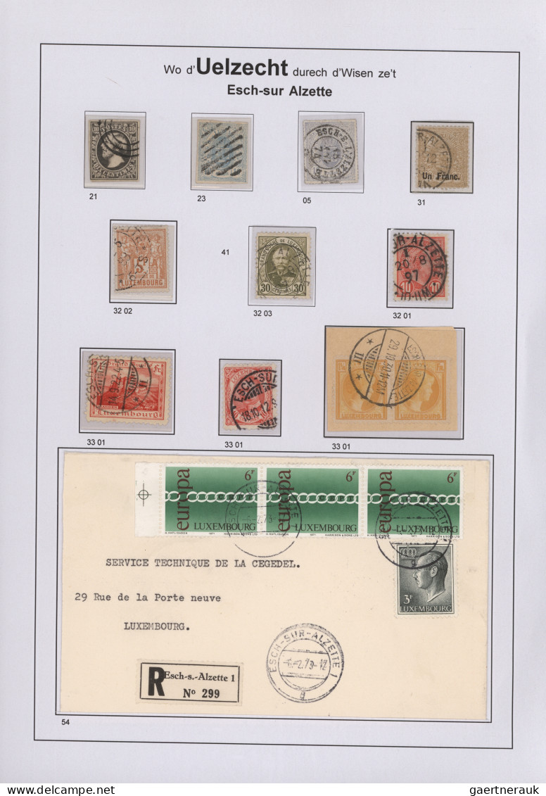 Luxembourg - Post Marks: 1843/2010, "ONS HEEMECHT", Extraordinary Exhibit On 167 - Frankeermachines (EMA)