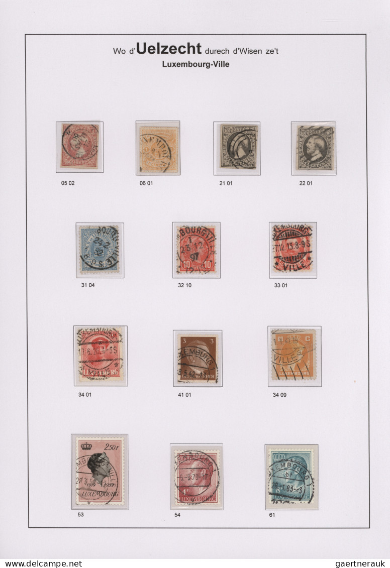 Luxembourg - Post Marks: 1843/2010, "ONS HEEMECHT", Extraordinary Exhibit On 167 - Frankeermachines (EMA)