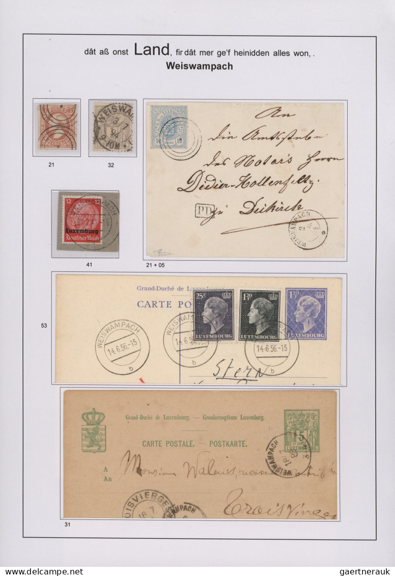 Luxembourg - post marks: 1843/2010, "ONS HEEMECHT", extraordinary exhibit on 167