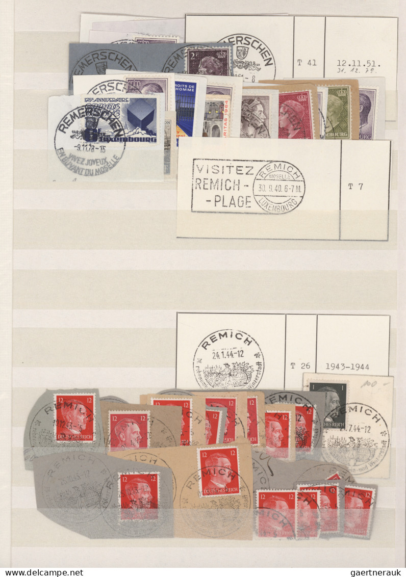 Luxembourg - Post Marks: 1900/1980 (ca.), Comprehensive Collection/balance In Fo - Macchine Per Obliterare (EMA)