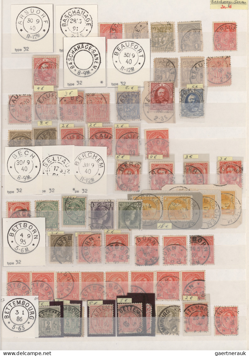 Luxembourg - post marks: 1900/1980 (ca.), comprehensive collection/balance in fo