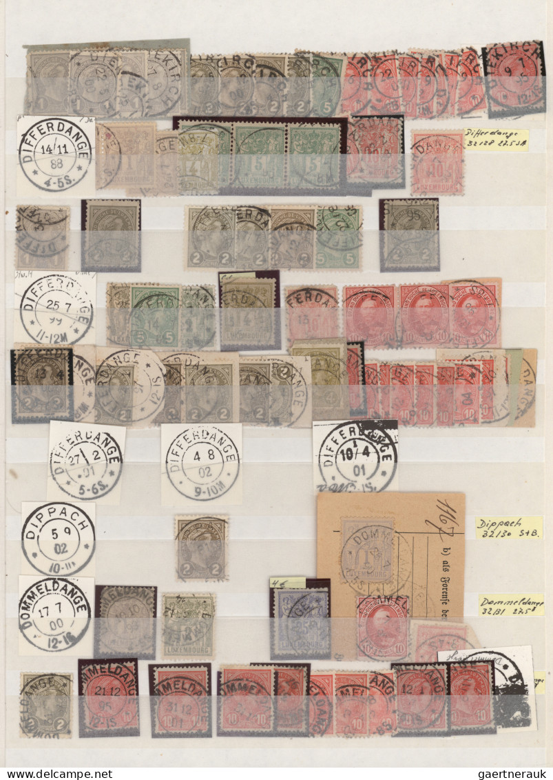 Luxembourg - post marks: 1900/1980 (ca.), comprehensive collection/balance in fo