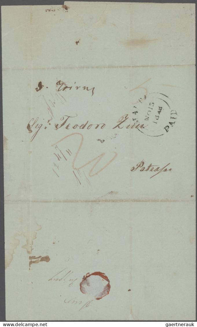 Malta: 1845/1864, Collection Of 48 Stampless Lettersheets From And (mainly) To M - Malte