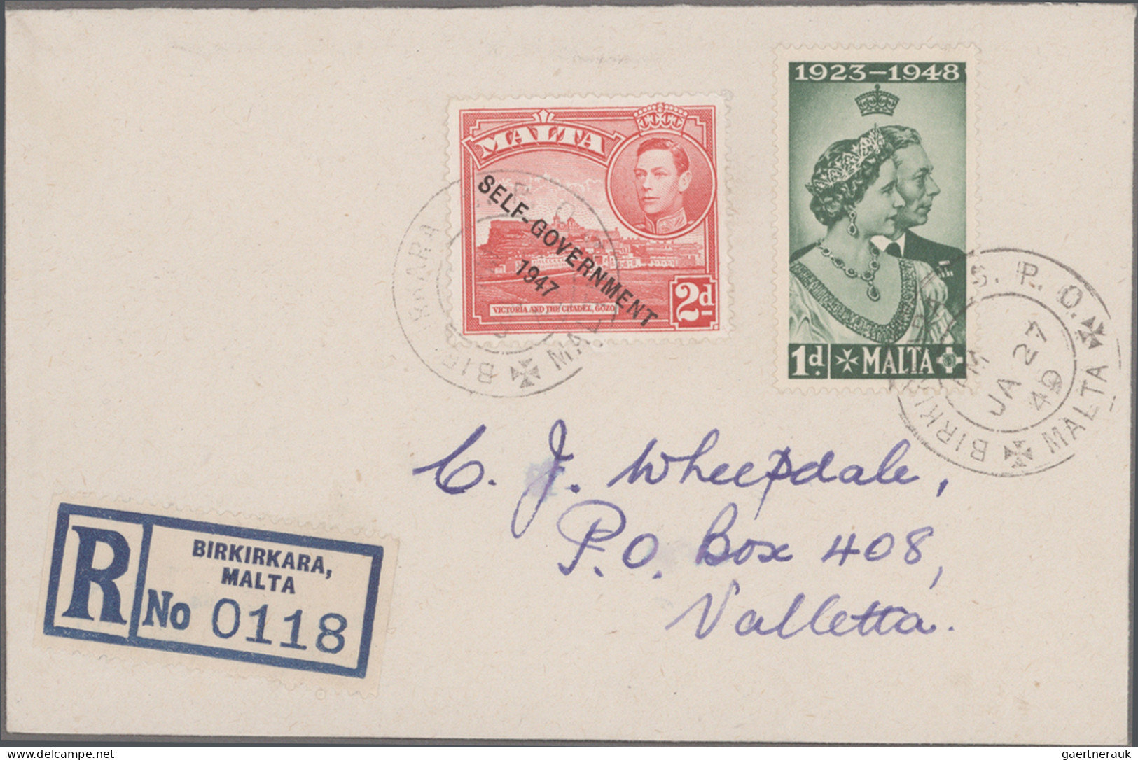 Malta: 1910/2005, Comprehensive Collection Of Apprx. 330 Covers/cards, Incl. Off - Malta