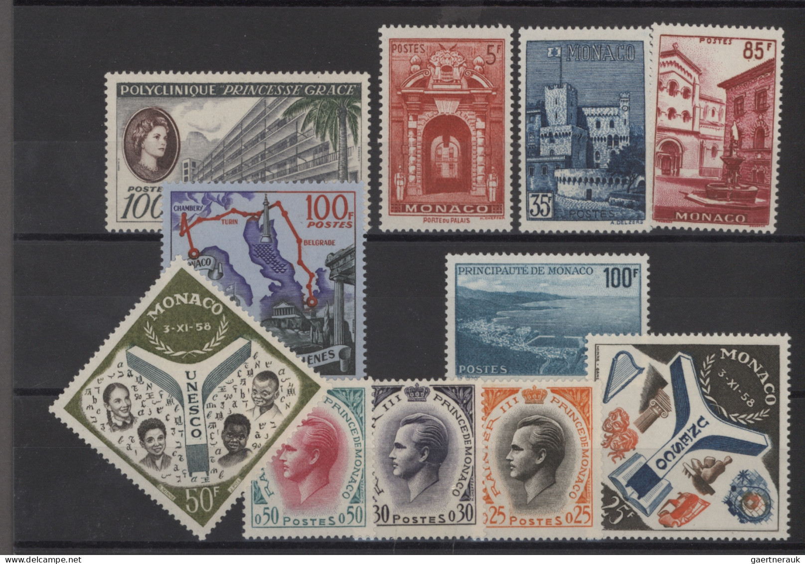Monaco: 1937/2000 great variety of souvenir sheets, Mi. No.1-4b , also some attr