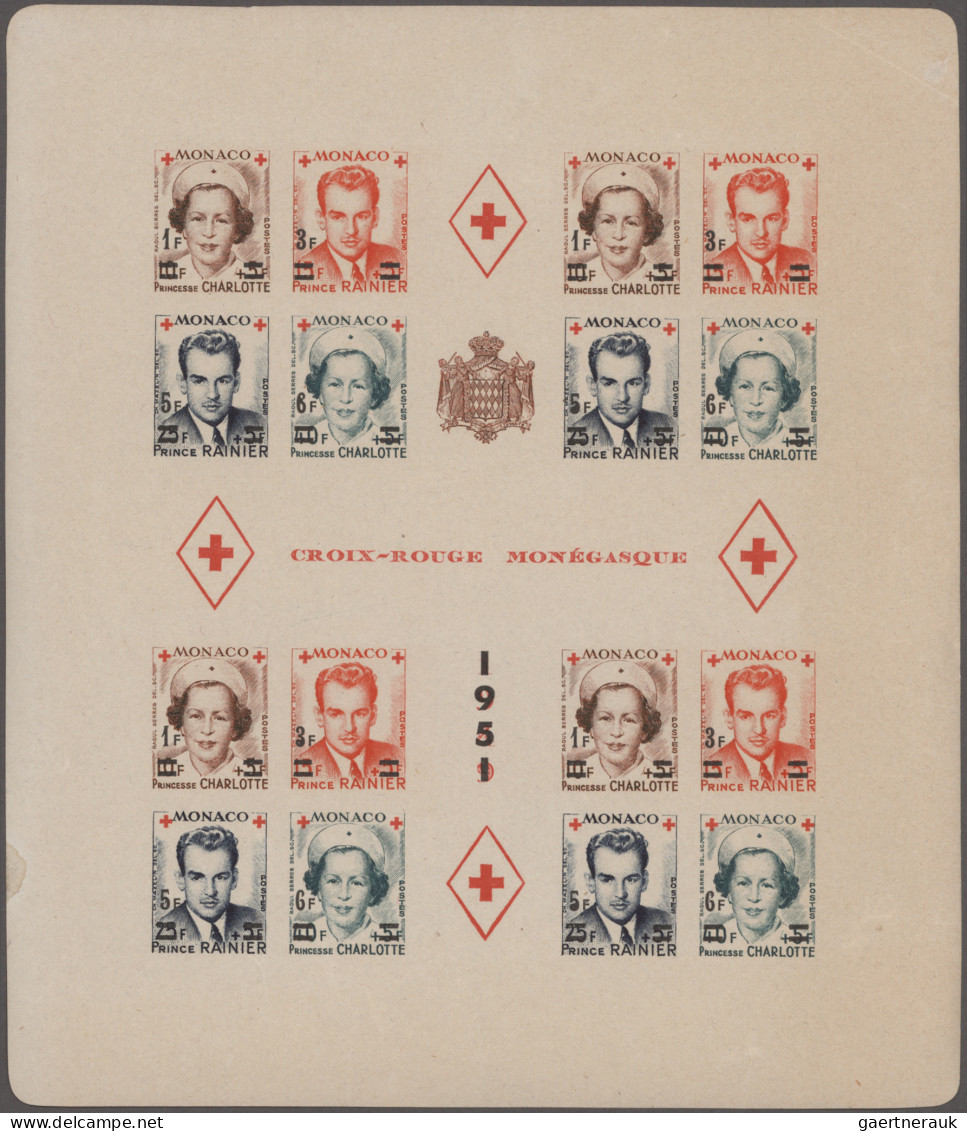 Monaco: 1937/2000 great variety of souvenir sheets, Mi. No.1-4b , also some attr