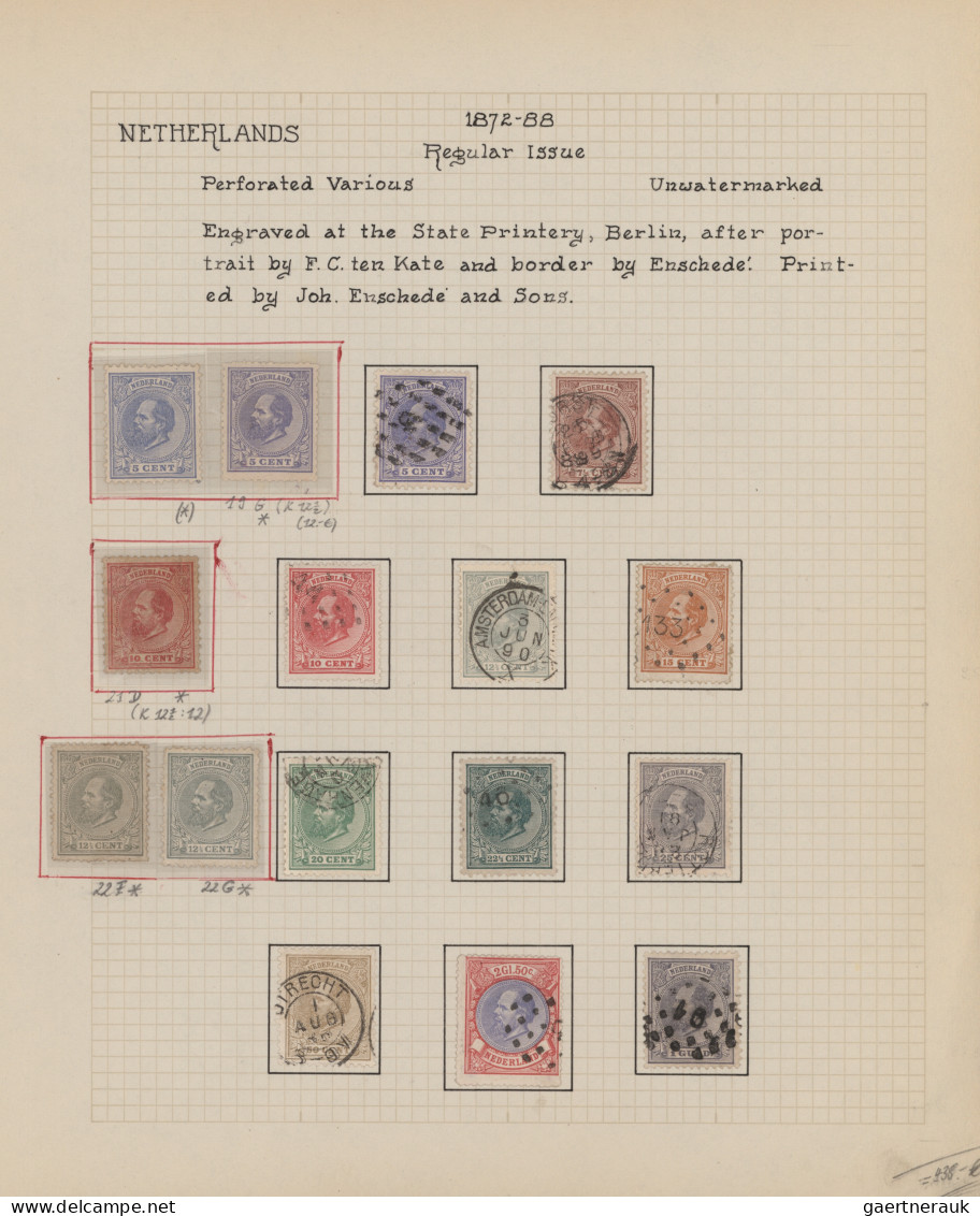 Netherlands: 1852/1940 ca., interesting mint/used collection on self-designed al