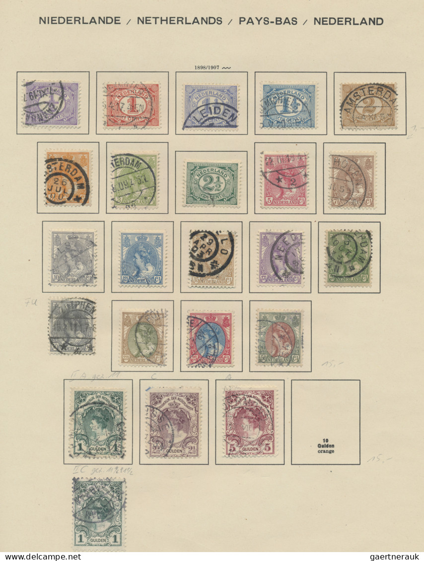 Netherlands: 1872/1975, Sammlung Weitgehend Komplett (es Fehlen Etwa 25-30 Marke - Storia Postale