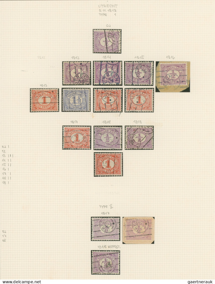 Netherlands: 1879/1933, PRECANCELLATIONS, Specialised Collection Of Apprx. 390 S - Cartas & Documentos