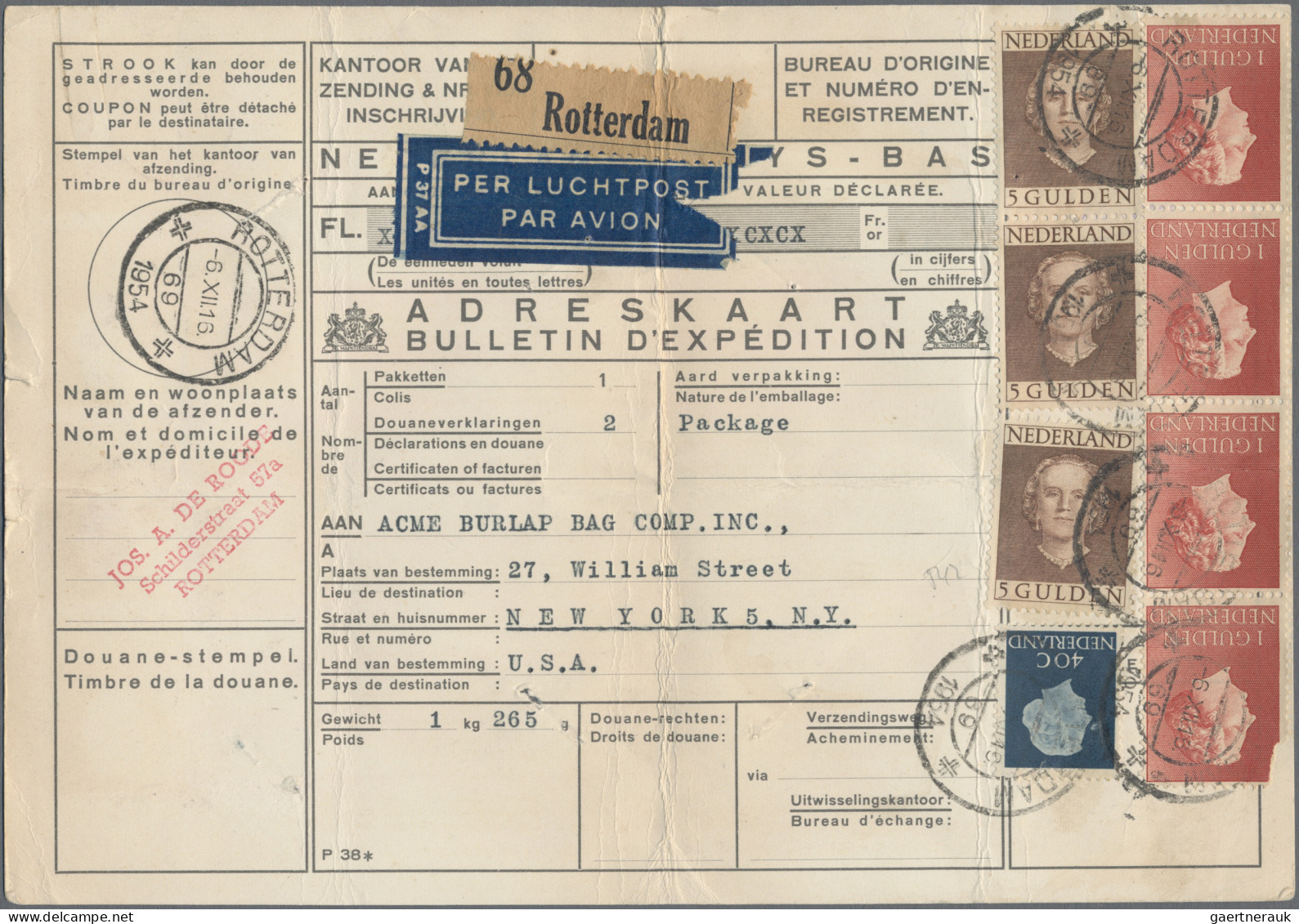 Netherlands: 1905/1960 Group Of 34 Covers, FDCs, First Flight Covers And Postal - Briefe U. Dokumente