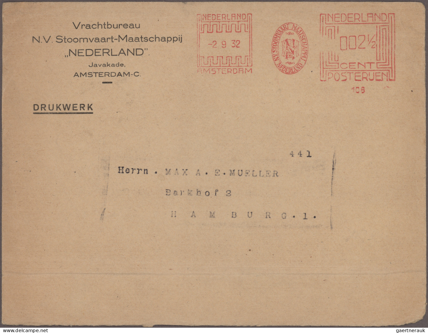 Netherlands: 1929/1980, METER MARKS, Assortment Of Apprx. 195 Commercial Covers/ - Gebruikt