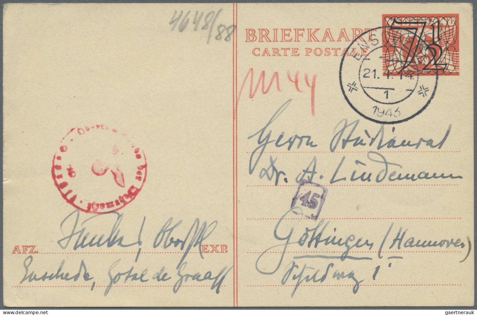 Netherlands - postal stationery: 1870/1950 (ca.), assortment of apprx. 144 used/