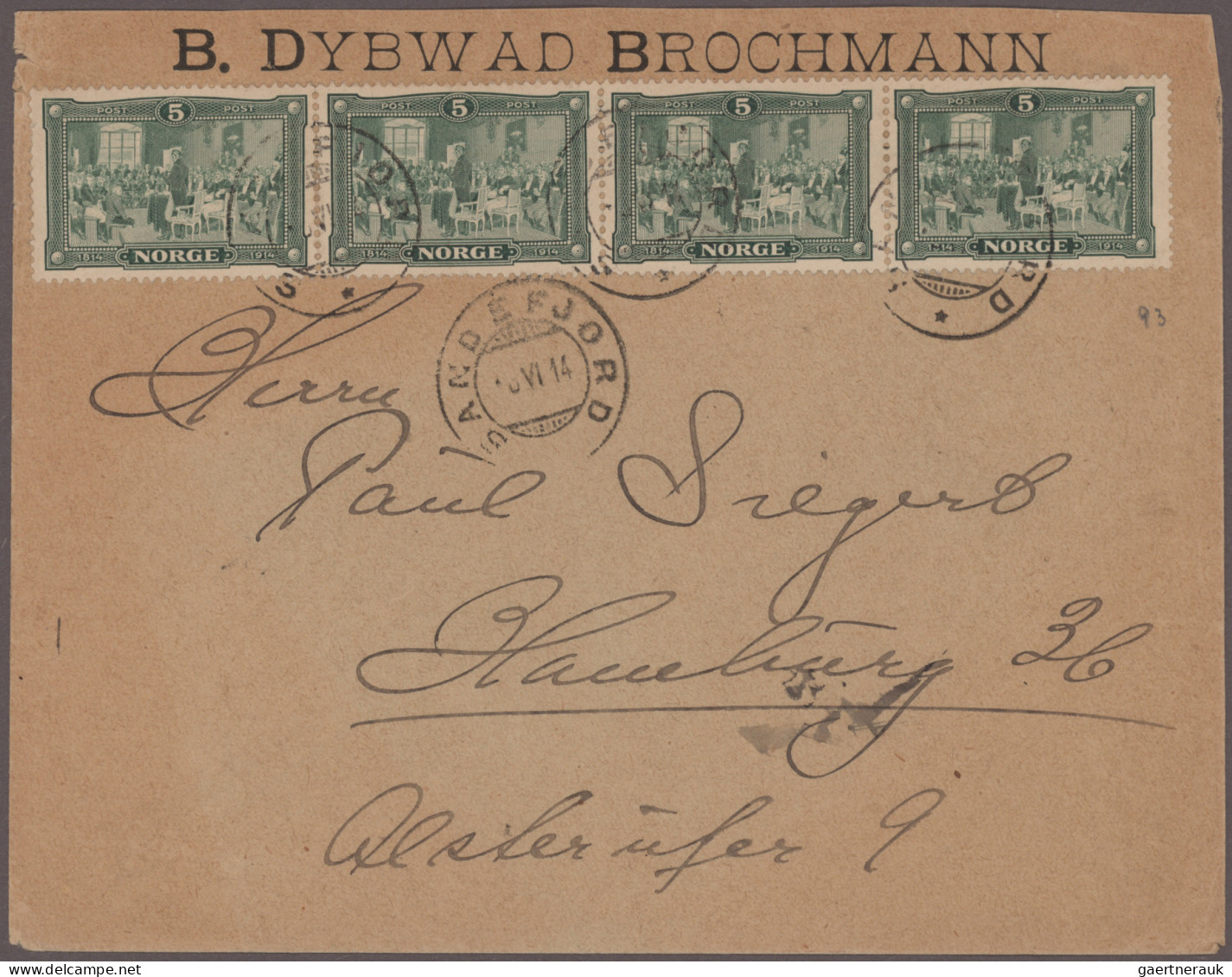 Norway: 1850/1925, Assortment Of 44 Covers/cards, From A Few Stampless Letters, - Brieven En Documenten