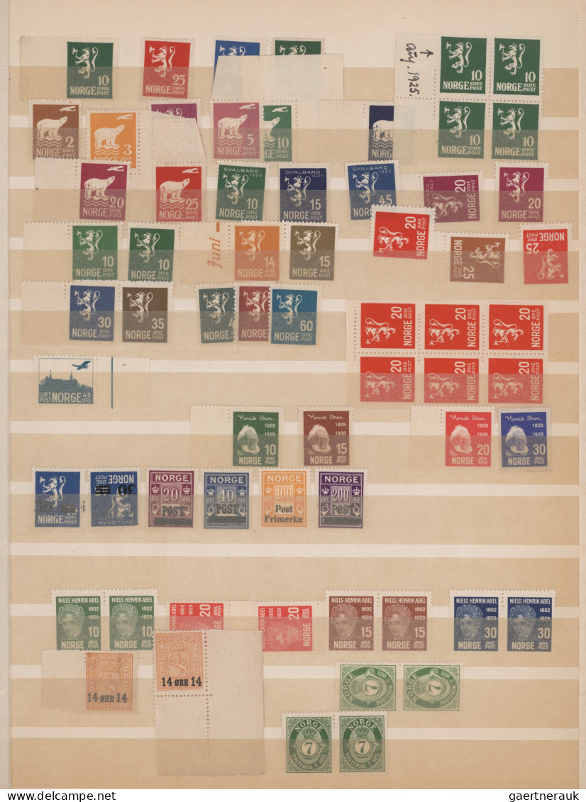 Norway: 1922/1964, Almost Exclusively MNH Collection/accumulation (only A Few St - Usati