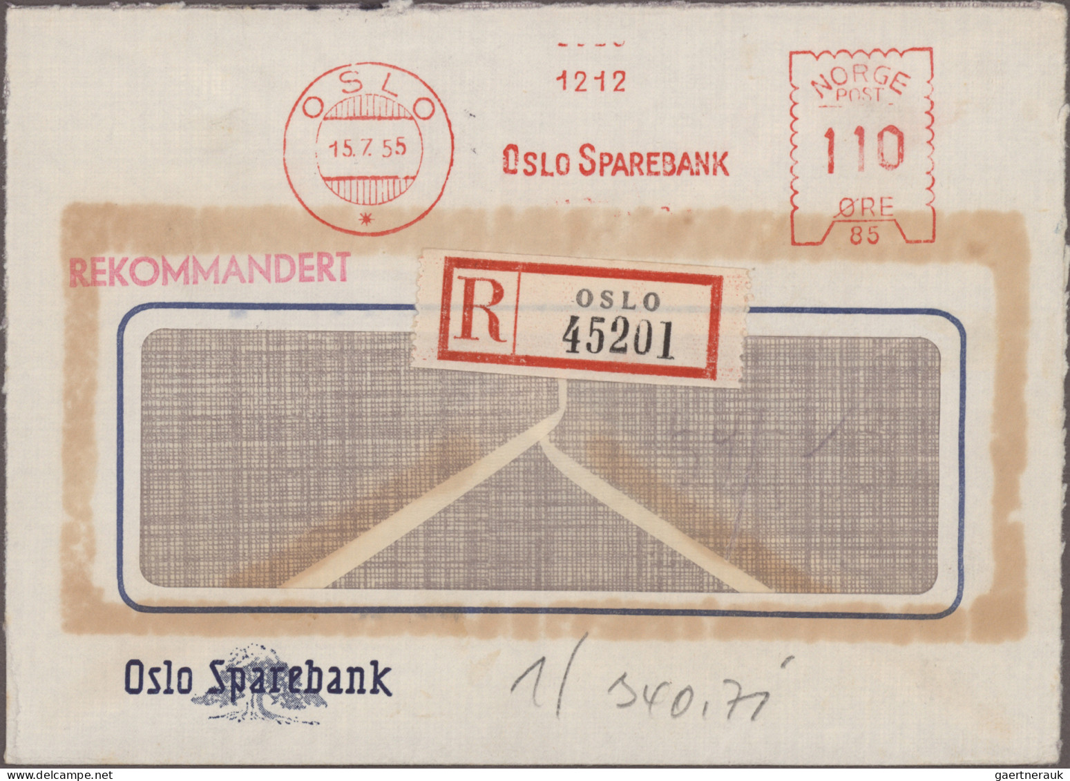 Norway: 1927/1977, METER MARKS, Assortment Of Apprx. 117 Commercial Covers Mainl - Cartas & Documentos