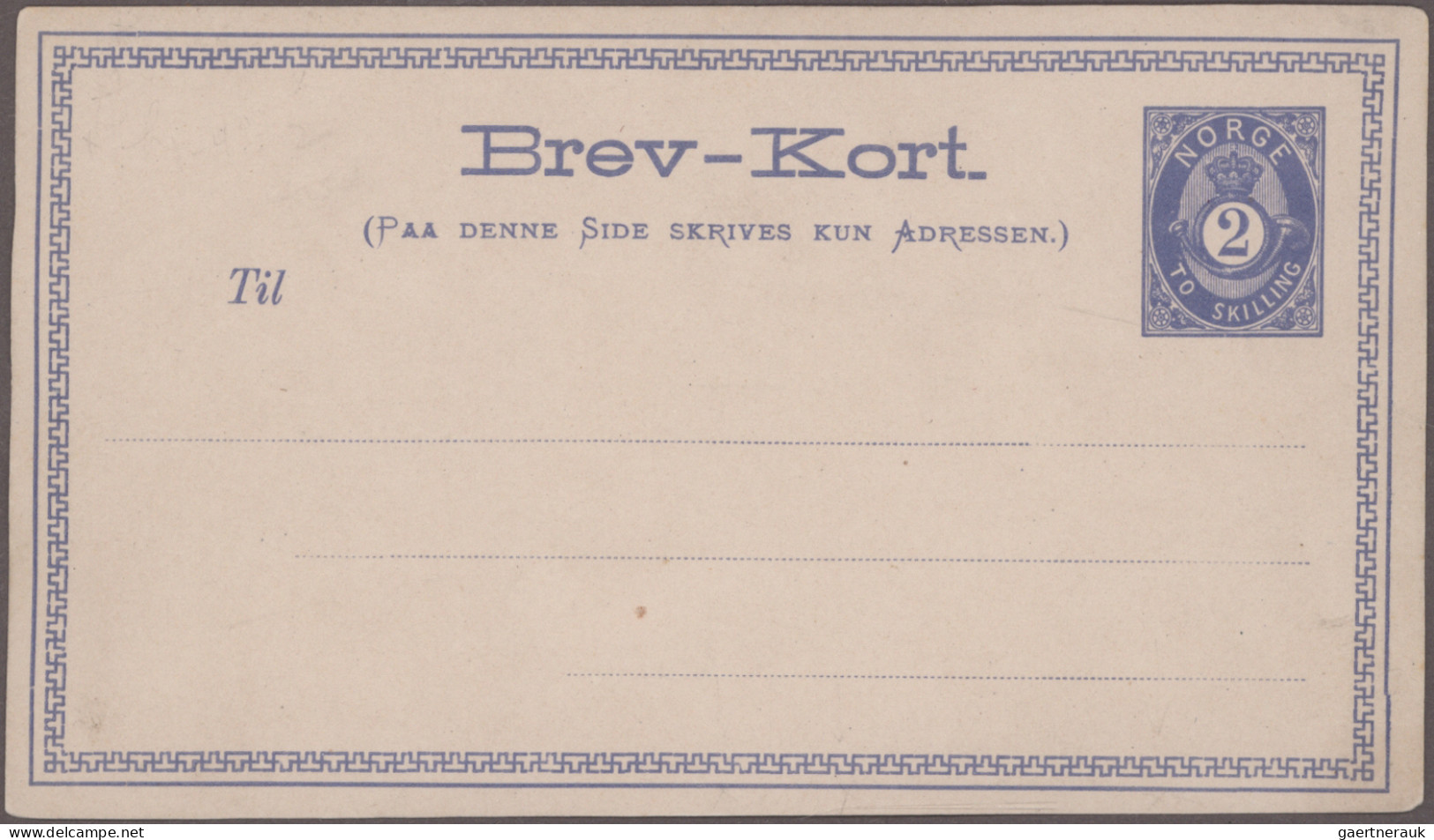 Norway - postal stationery: 1872/1950's Collection of 222 postal stationery card