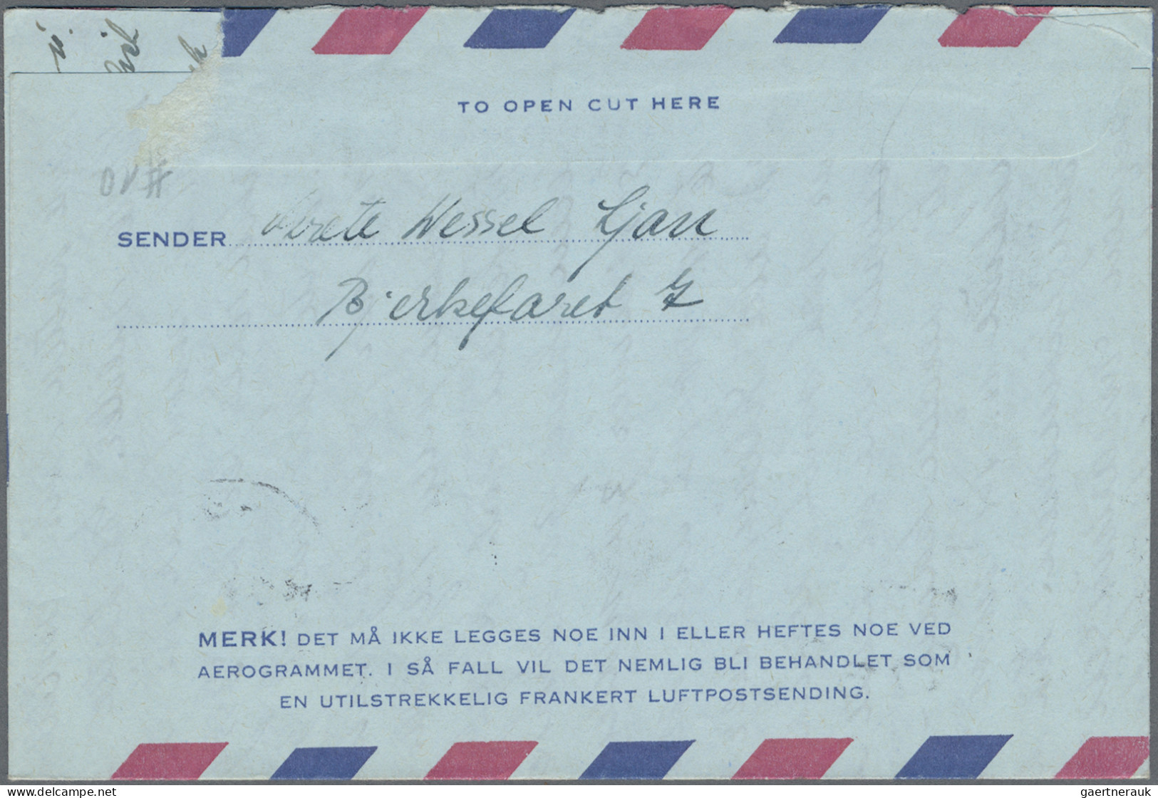 Norway - Postal Stationery: 1948/1983, Collection Of Apprx. 72 Air Letter Sheets - Enteros Postales