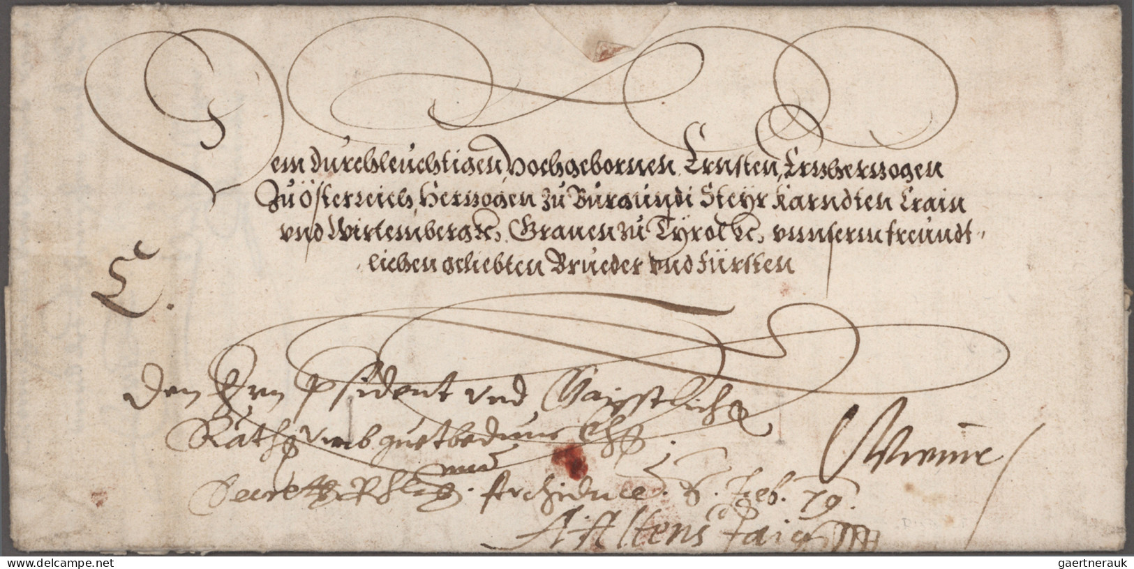 Österreich: 1543/1818, 1543, Kaiserbrief Von Ferdinand I Mit Eigenhändiger Unter - Collezioni