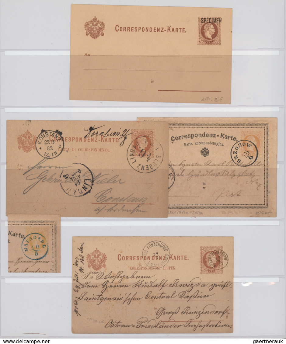 Österreich: 1800/1900 (ca.), Umfassende Sammlung Von Ca. 210 Briefen Und Karten - Colecciones