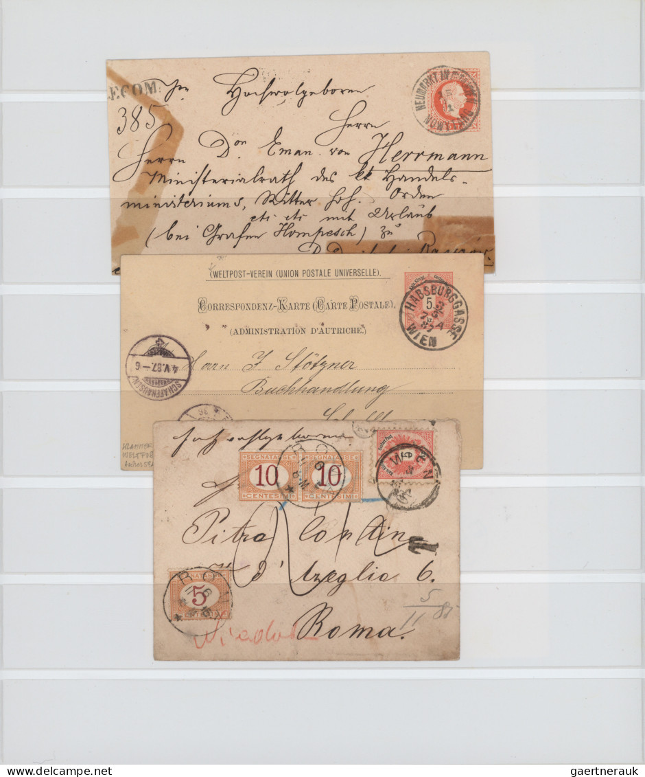 Österreich: 1800/1900 (ca.), umfassende Sammlung von ca. 210 Briefen und Karten