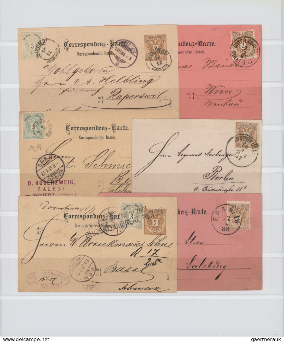 Österreich: 1800/1900 (ca.), umfassende Sammlung von ca. 210 Briefen und Karten