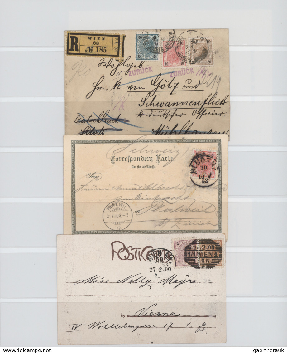 Österreich: 1800/1900 (ca.), umfassende Sammlung von ca. 210 Briefen und Karten