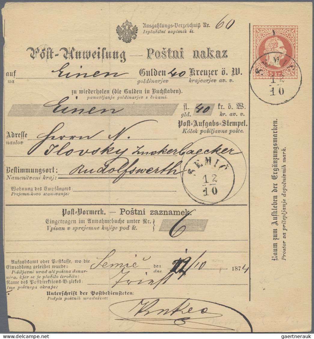 Österreich: 1840/1994 (ca.), Partie von ca. 54 Briefen und Karten, dabei (Privat