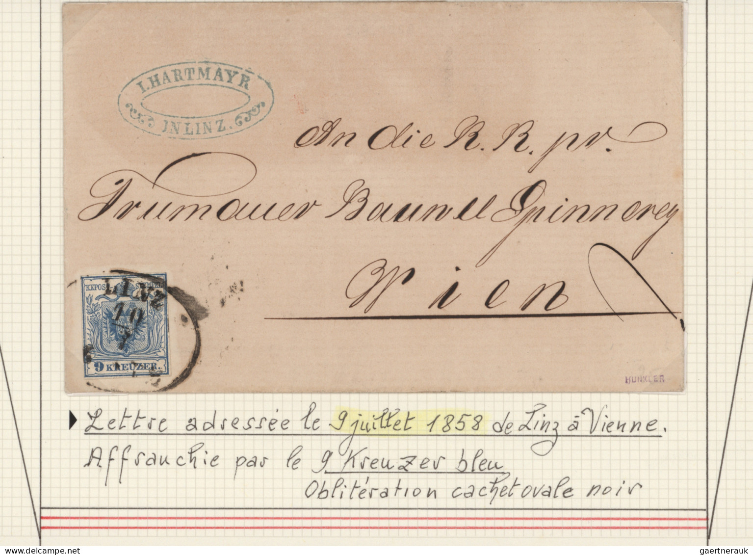 Österreich: 1850/1854 (ca), Kleine Zusammenstellung Inkl. 3 Briefe, U.a. Nr. 1-5 - Collezioni