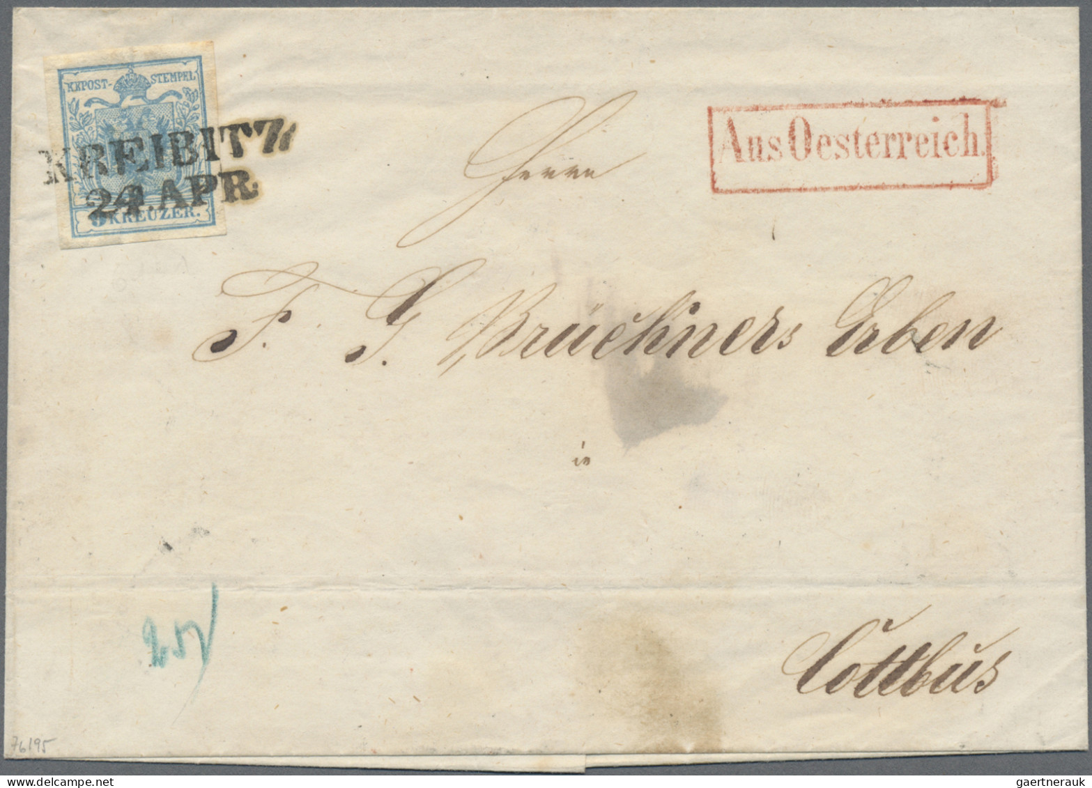 Österreich: 1850/1858, Interessantes Konvolut Mit 8 Frankierten Belegen Und Ca.3 - Collections