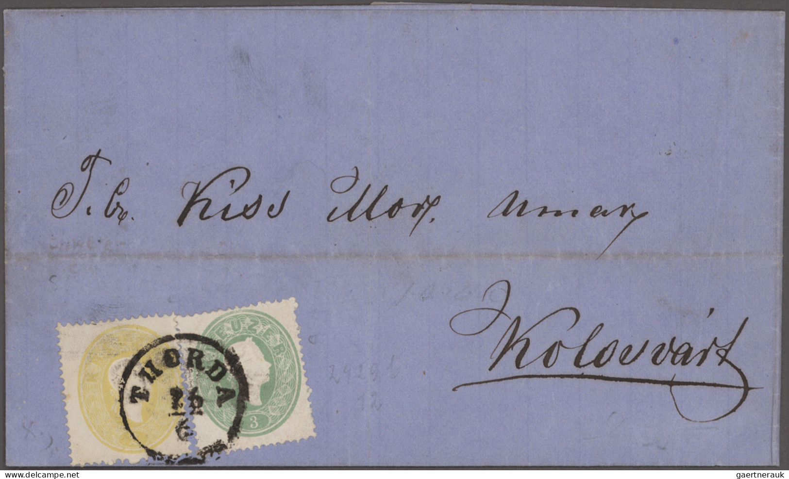 Österreich: 1850/1867 ca.: Sammlung von 52 Briefen im Album, ab erster Ausgabe,