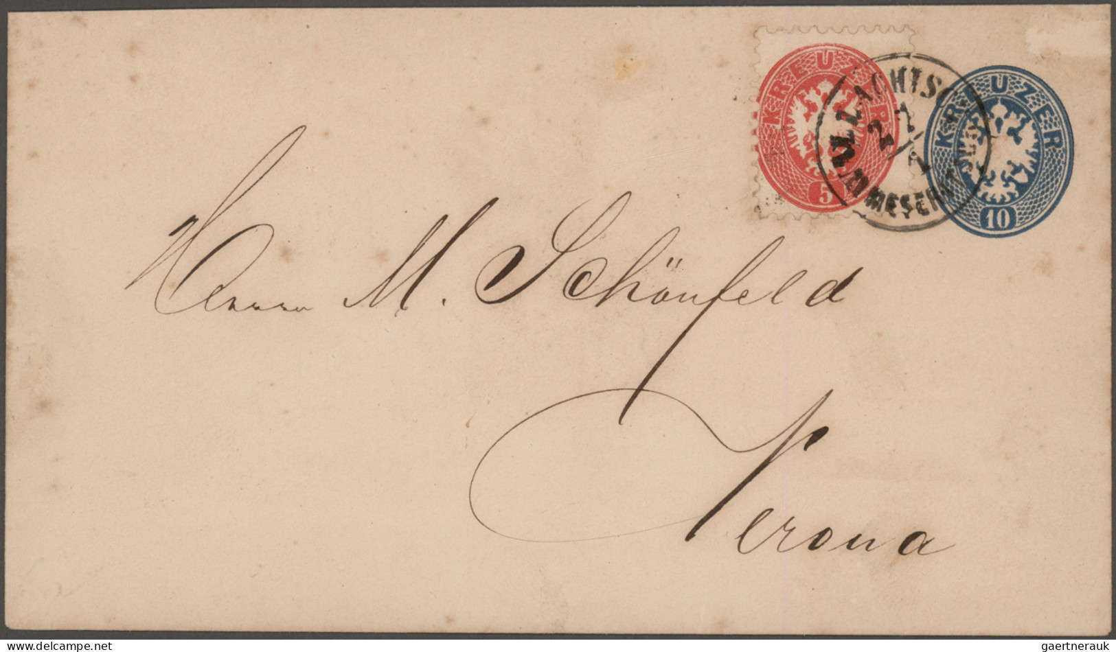 Österreich: 1850/1900 (ca), Klassik Konglomerat Von 160 Briefen Mit Dekorativen - Collections