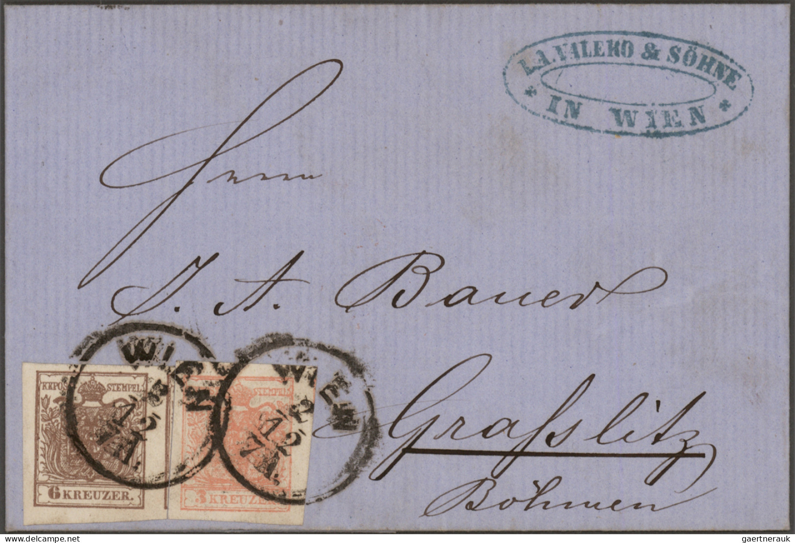 Österreich: 1850/1900 (ca), Klassik Konglomerat Von 160 Briefen Mit Dekorativen - Verzamelingen
