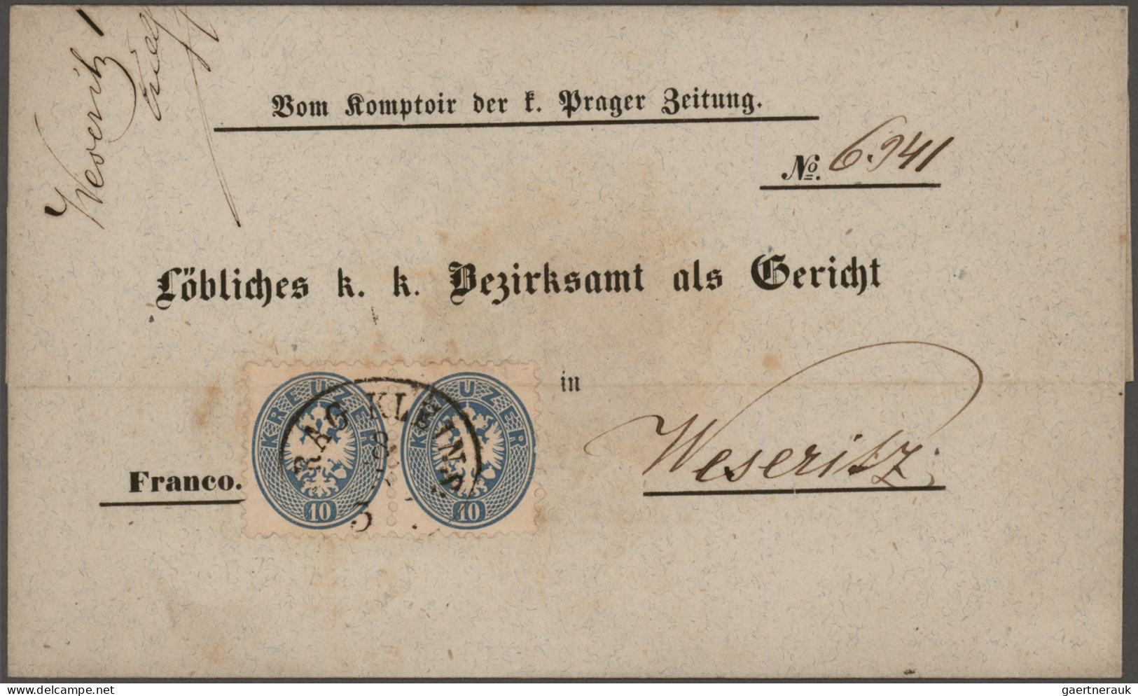 Österreich: 1850/1900 (ca), Klassik Konglomerat von 160 Briefen mit dekorativen