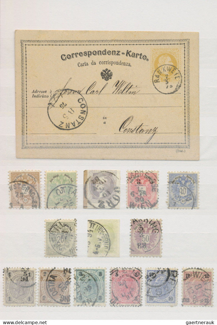 Österreich: 1850/1922, Komplette Sammlung Ungebraucht/ Postfrisch Und Gestempelt - Verzamelingen