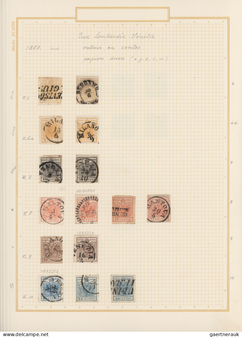 Österreich: 1850/1937, Gestempelte Und Ungebrauchte Sammlung Auf Albenblättern I - Colecciones